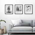 thumbnail image 2 of 20x30 Picture Frame Set of 3, Display Pictures 18x24 with Mat or 20 x 30 Poster Frame Without Mat, Wall Gallery Photo Frames, Black, 2 of 6