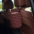 thumbnail image 5 of Naloa Red Buffalo Plaid Merry Christmas Car Trash Can Garbage Car Accessories Trash Can Car Waste Bin for for Driver and Passenger Any Vehicle, 5 of 7