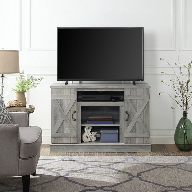 BELLEZE 47 Inch Freestanding Media Console Television Stand For TV's Up