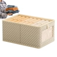thumbnail image 2 of Collapsible Storage Bins | Non-Woven Fabric Bins Drawer Clothes Organizers | Foldable Closet Office Storage Basket Separation Box for Shelves Student Dormitory, 2 of 9