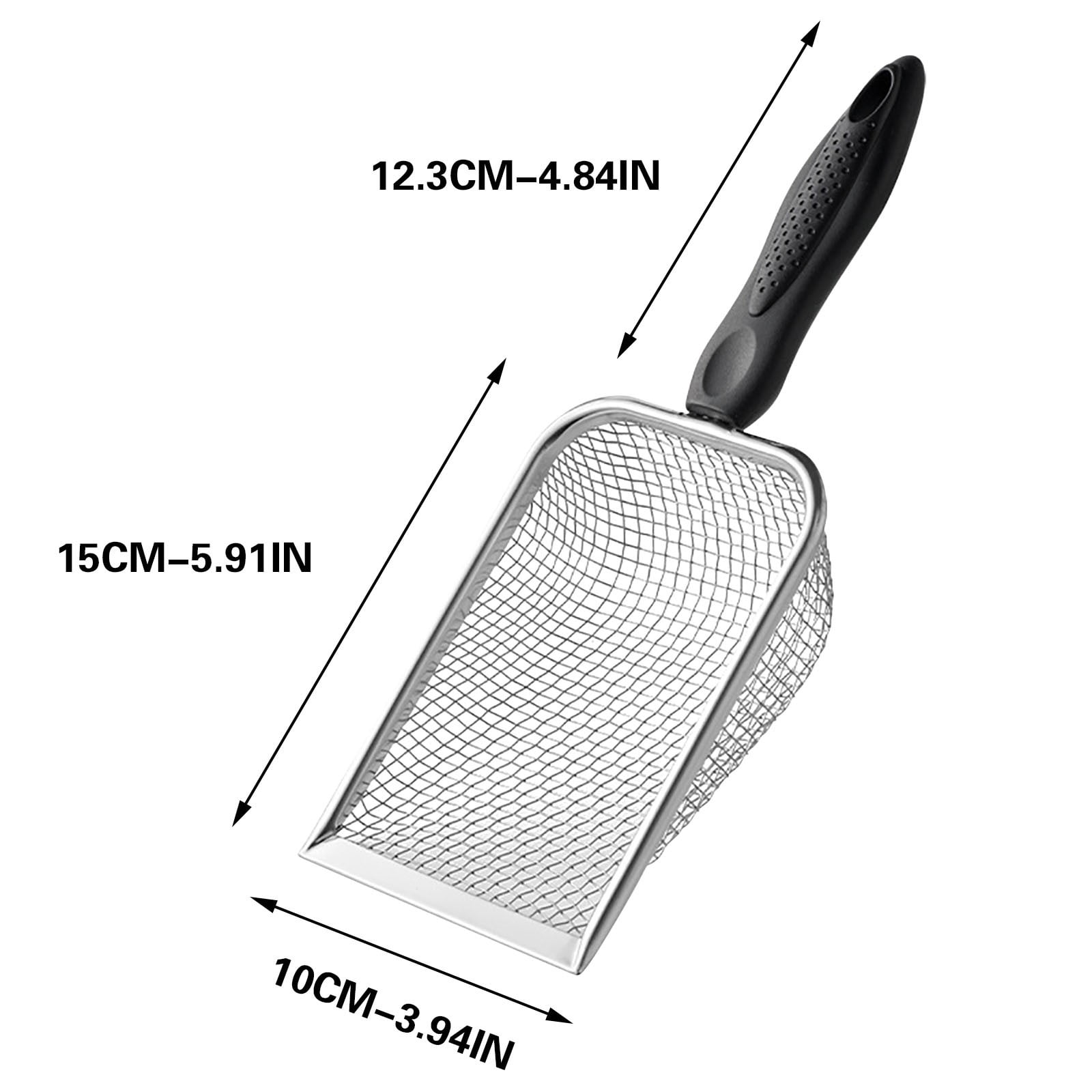 Darzheoy Beach Mesh Shovel for Shell Collecting, Kids Filter Sand Scooper for Picking Up Shells, Shark Tooth Sifter Dipper for Boys and Girls