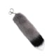 thumbnail image 1 of Llavero con cola de peluche, adorno colgante de piel artificial para coche, juguete colgante Gris, 1 of 9