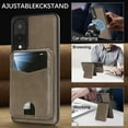 thumbnail image 5 of Compatible with Magsafe 2 in 1 Detachable for Samsung Galaxy S25 Edge Wallet Case with Card Holder Women Men, Magnetic PU Leather RFID Blocking Flip Kickstand Credit Slots,for S25 Edge, Coffee, 5 of 11