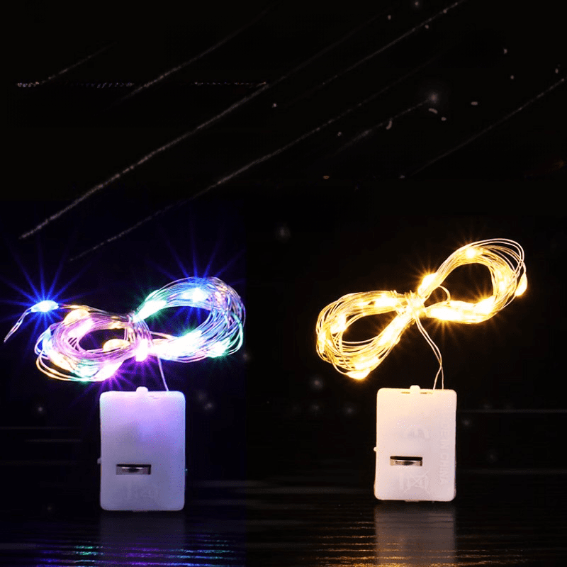 Luces LED pequeñas, ramo navideño, ambiente decorativo, alambre de ...
