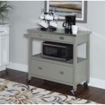 thumbnail image 3 of Linon Sydney Wood Kitchen Storage and Prep Cart in Gray, 3 of 18