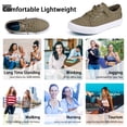 thumbnail image 2 of JENN ARDOR Women’s Slip on Shoes Canvas Comfortable Sneakers Walking Flat Lady Shoes Loafers for Walking, Running, Climbing, 2 of 8