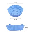 thumbnail image 6 of leaveforme Air Fryer Silicone Pot - Food Safe Air fryers Oven Accessories | Replacement of Flammable Parchment Liner Paper | No More Harsh Cleaning Basket After Using Airfryer, 6 of 6