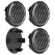 thumbnail image 5 of Tapas Centrales de la Llanta, 4 piezas de ruedas de ruedas capas de carbono estilo de fibra universal para automóvil, 5 of 7