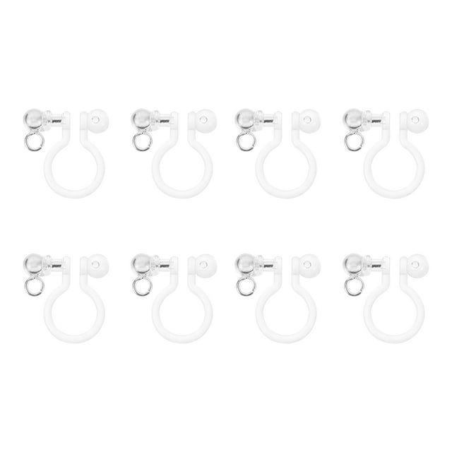Weiweiguan 8 Pcs Clips d'Oreilles en Forme de U Convertisseur de Clou d'Oreille Accessoires DIY