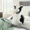 thumbnail image 4 of Nourison Plush Lines Plush Cow Ivory/Black 22"X26" Plush Animal, 4 of 5