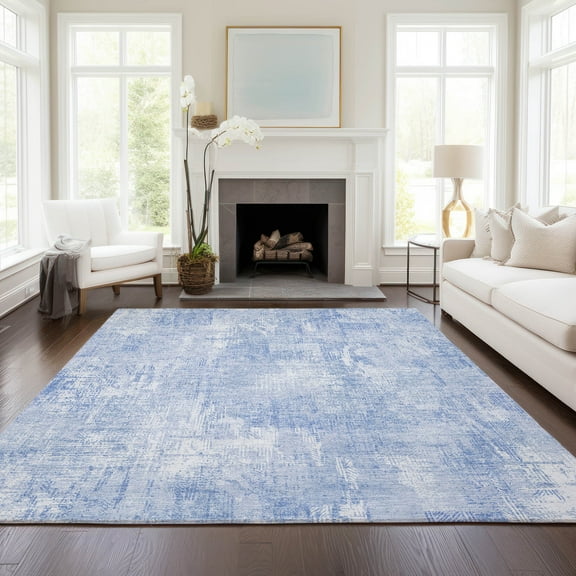 Addison Rugs Chantille Indoor/Outdoor Transitional Modern Sky Washable Rectangle Rug, 10' x 14'
