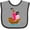 Heather and Black, variant on Inktastic Pirate Ship Girls Baby Bib