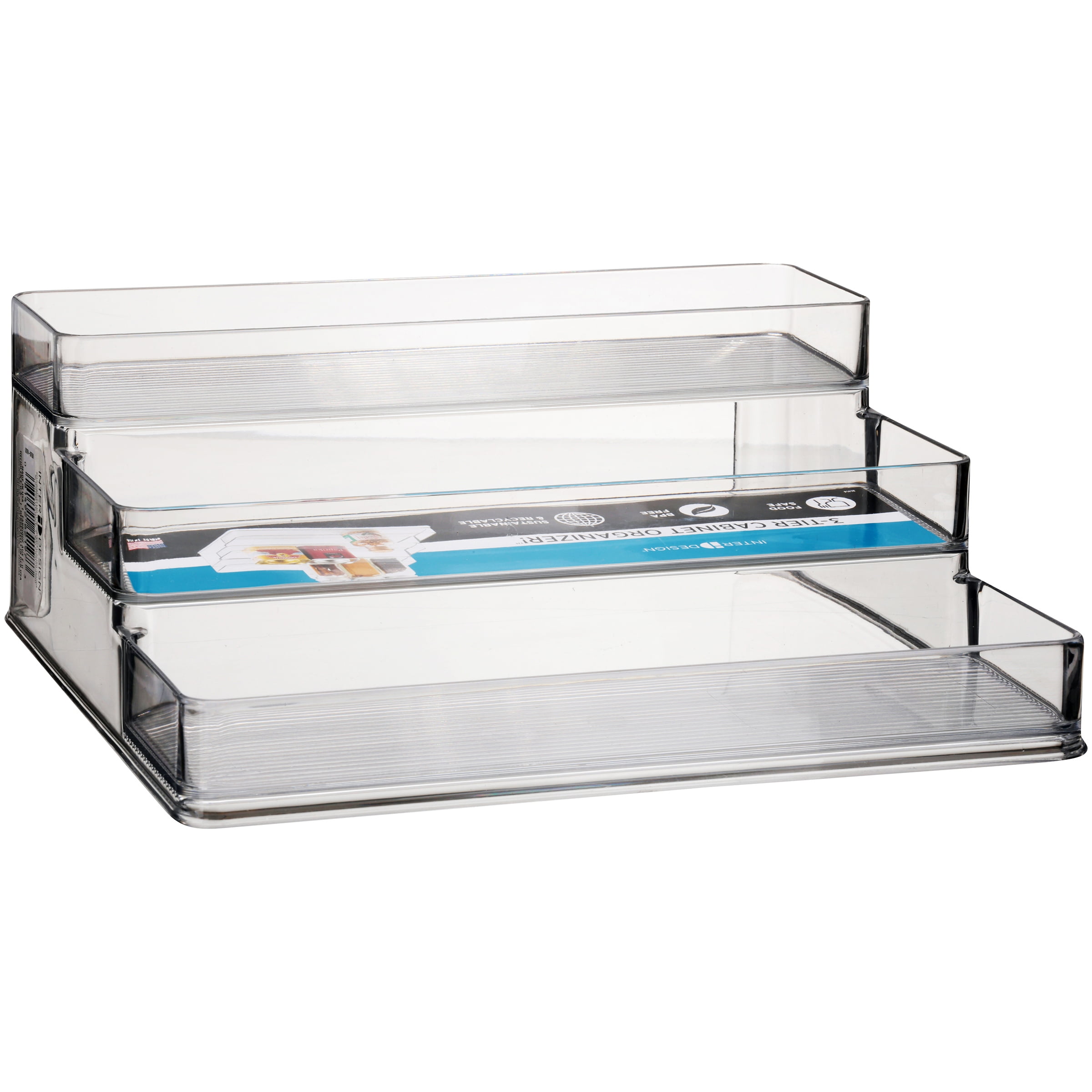 Idesign Bpa Free Plastic 3 Tier Spice Rack Organizer For Kitchen