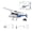 Blue - 1 Battery, variant on FB-05 RC Helicopter with LED Navigation Lights, 2.4GHz 6CH EVA Foam Remote Control Aircraft with Optical Flow Positioning & Barometric Altitude Hold for Adults