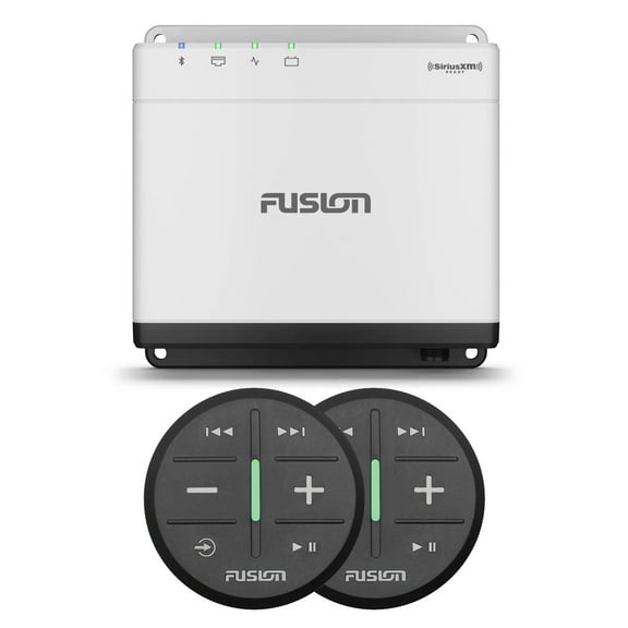 Garmin Fusion MS-WB675 Marine Hideaway Stereo with Digital Signal Processing (DSP) with Two ARX70B Wireless Remote, Black