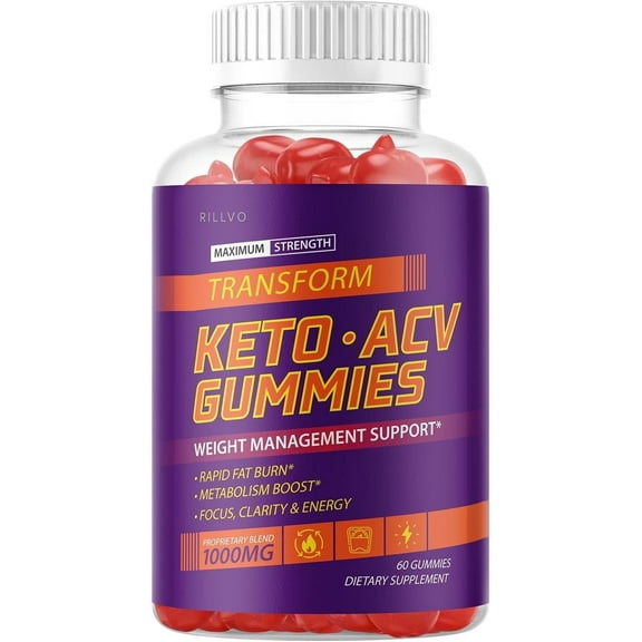 Transform Keto ACV Gummies Advanced Formula 60 Gummies
