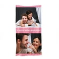 thumbnail image 4 of Custom Photo Beach Towel, Family Photo Pool Towel, Bestie, Anniversary, Valentine's Day Gift, Summer Lovers Gift, Photo Gift for Friends, 4 of 5
