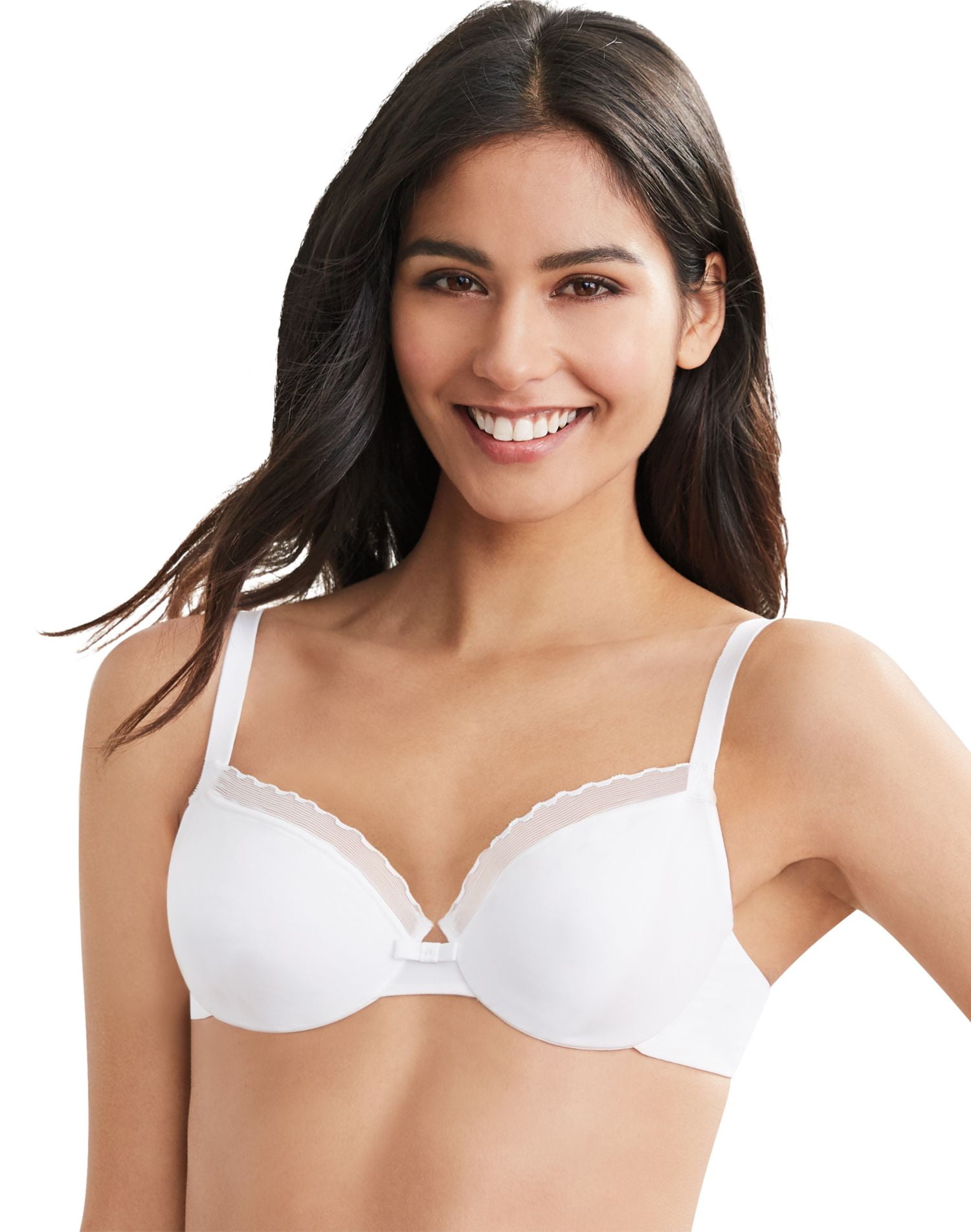 Women's Hanes HU30 Silky Smooth Comfort Unlined Underwire Bra (White 36C) 