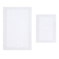 thumbnail image 2 of Home Weavers Luxury Collection 100% Cotton Reversible Bathroom Rug Set Machine Washable Bathroom Rug-17"x24", Bathroom Rug- 24"x40", White Color 2 Piece Bath Rug set, 2 of 8