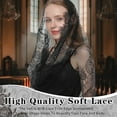 thumbnail image 5 of Kabuer Black Spanish Style Head Veil for Women, Traditional Vintage Lace Mantilla for Latin Mass, Adult, 5 of 6