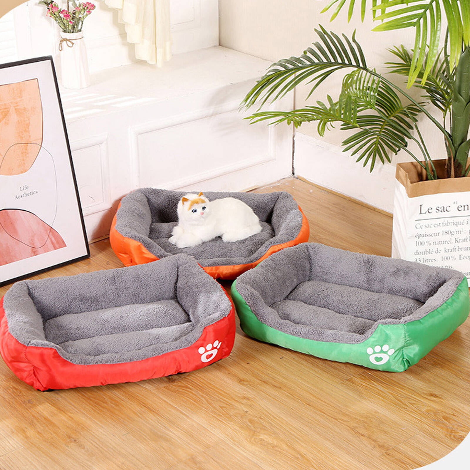 AUQ Kennel Pad,Customer Guarantee for Full Satisfaction Dog Beds Large Sized Dog,Comfortable and Supportive Design Orthopedic Dog Bed,XL