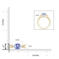 thumbnail image 4 of ANGARA Natural 2.15 ct Tanzanite Split Shank Ring with Rope Detailing in 14K Yellow Gold for Women (Size-8mm) | December Birthstone, Anniversary, Jewelry Gift for Women | Natural Tanzanite Ring, 4 of 9