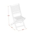 thumbnail image 4 of East West Furniture BBSCWNA Solid Acacia Solid wood Outdoor -Furniture Side Foldable Chair - Set of two, 4 of 4