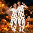 thumbnail image 7 of Grblisyd Halloween Family Matching Pajamas Sets Ghost Pumpkin Print Short Sleeve Top & Pants Two Piece Set Sleepwear Pjs, 7 of 7