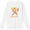 thumbnail image 4 of Cornhole Huck It! Adult White Crew Neck Long Sleeve Tee-Small, 4 of 6