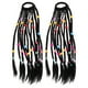 thumbnail image 1 of 2 extensiones de cola de caballo trenzada para niñas, pelucas de colores, 1 of 7