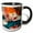 Black/White, variant on 3drose, Malaysia, Malacca. Closeup of Koi Fish., 11oz Mug