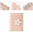 thumbnail image 4 of Tri-Fold Wallet Slim Coin Purse ID/Photo Card Holder 3D Floral Buckle (yellow), 4 of 5