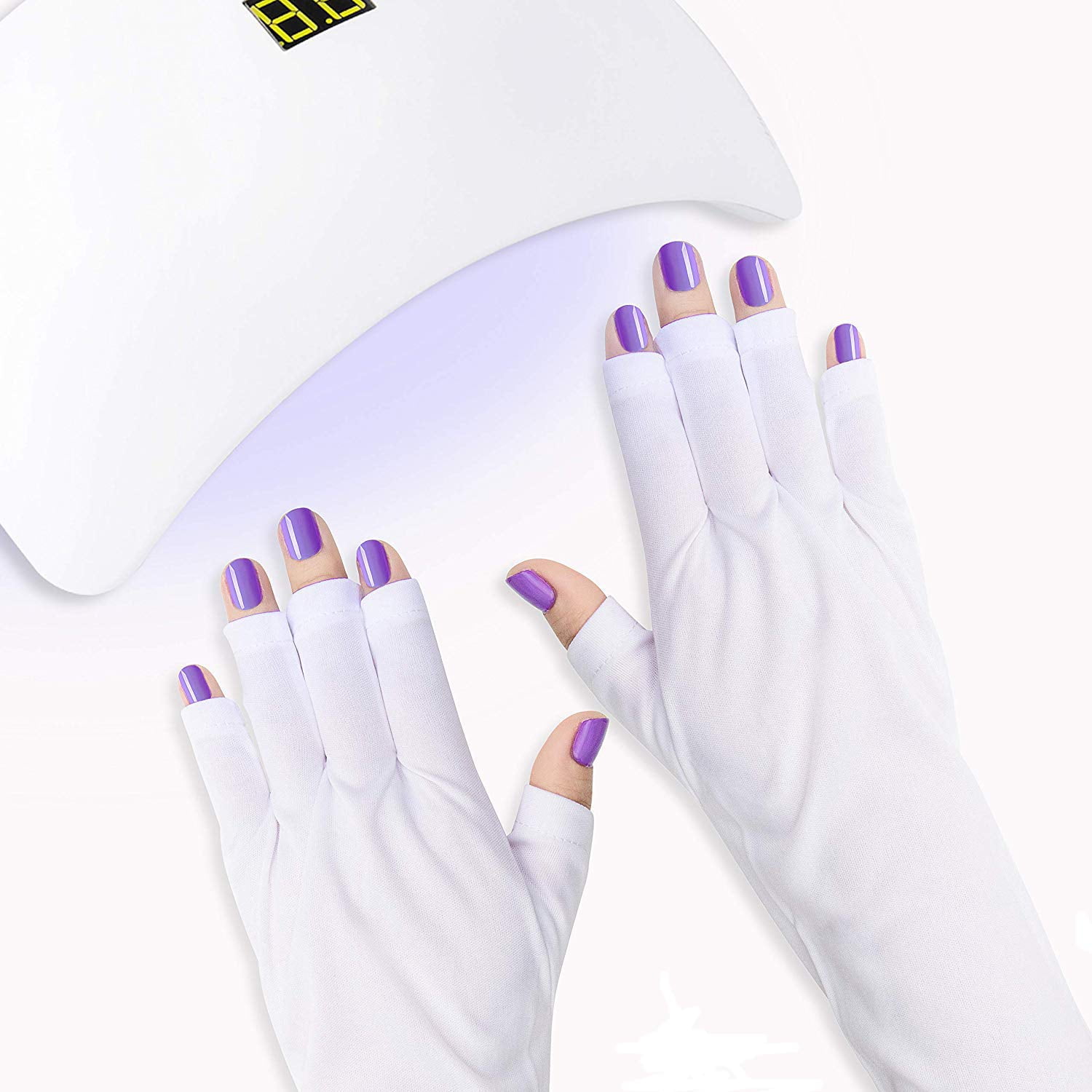 Uv cheap nail gloves