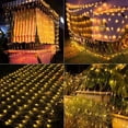 thumbnail image 5 of Outdoor Christmas Lights, 4.9FT x 4.9FT Waterproof Christmas Net Lights Outdoor Plug in with 8 Modes, Warm white Christmas Mesh Lights Decorations for Xmas Indoor Tree Bush Yard Home Decor, 5 of 6