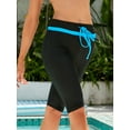 thumbnail image 2 of SHCKE Women's Board Shorts High Waist Swim Bottoms Swim Shorts Quick Dry Bathing Suit Bottom, 2 of 6