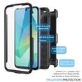 thumbnail image 4 of Ebizware Samsung Galaxy A16 5G Case with [Built-in Screen Protector] and Swivel Holster Belt Clip, Military Grade Heavy Duty Protective Defender Kickstand Phone Case Cover for Galaxy A16 5G - Black, 4 of 10