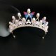 thumbnail image 4 of Princess Tiaras for Girls, Crystal Pearl Crown Headband for Birthday, Celebration, Holiday,Costume Party (gold 2), 4 of 5