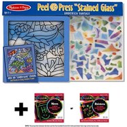 Kit De Manualidades De Unicornio Con Efecto Vitral – Melissa & Doug: Más De 70 Pegatinas Y Soporte Para Colgar