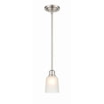 thumbnail image 5 of Millennium Lighting  Amberle 1 Light Brushed Nickel Pendant with Frosted White Glass Shade, 5 of 5