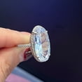 thumbnail image 3 of L.YY Oval - Cut Diamond Statement Ring，Size:6, 3 of 6