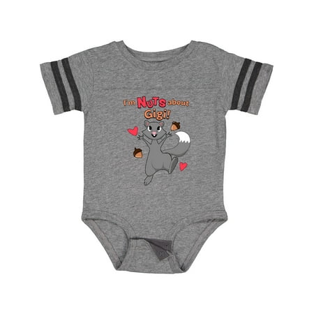 

Inktastic I m Nuts About Gigi Gift Baby Boy or Baby Girl Bodysuit