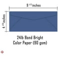 thumbnail image 6 of Dark Blue #10 Business Color Mailing Envelopes | 4 1/8 X 9 ½ inches | 24lb Bond Bright Color Paper (90 GSM) | 50 Envelopes Per Pack, 6 of 6