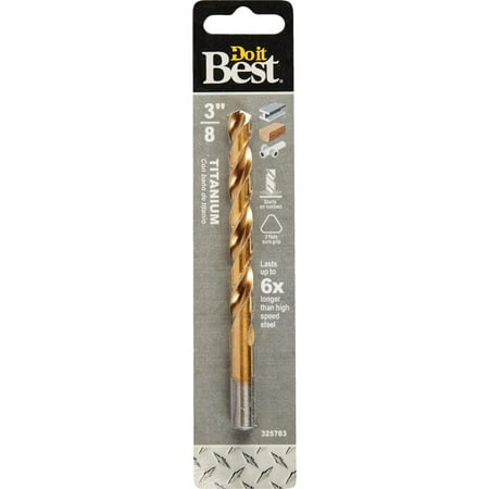 

Do it Best 3/8 In. Titanium Drill Bit