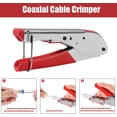 thumbnail image 2 of Coaxial cable crimping tool set, with 20 type 596 compression connectors coaxial cable stripper coaxial cable compression tool set, 2 of 4