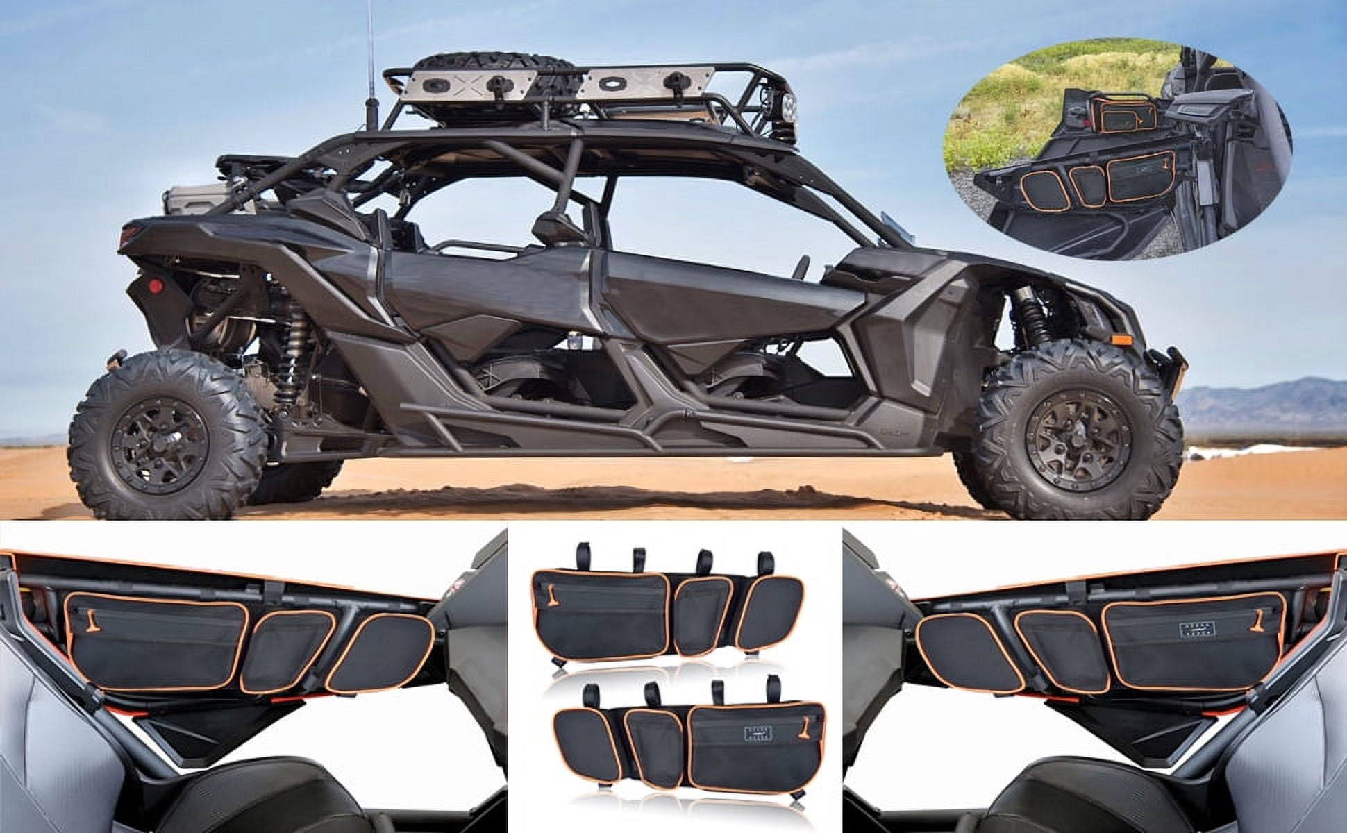 UTV Accessories Side Storage Door Bag Front Upper Door Bags Car Organizer Fits For Can Am Maverick X3 XDS Canam Max R 4x4 Turbo