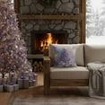 thumbnail image 5 of Almohada de Navidad con Palomas Y Diseños Morados Lino Suave Lavable para Sofá Cama Regalo de Decoración de Vacaciones, 5 of 5