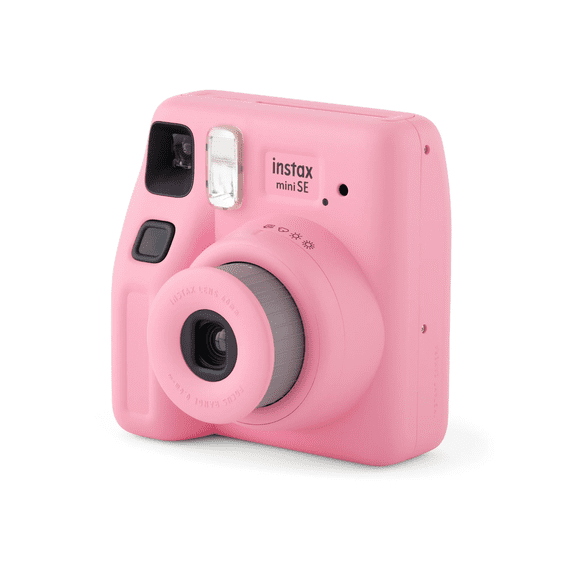 Pre-Owned Fujifilm Instax Mini SE Instant Camera with Bonus 10 Pack Mini Film, Pink (Value Pack)
