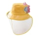 thumbnail image 1 of Gorra de béisbol protectora anti-saliva , cubierta de protección facial, sombrero para exteriores, sombrero de cubierta a prueba de p Amarillo, 1 of 9