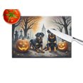 thumbnail image 3 of Rottweiler Spooky Halloween Glass Cutting Board Large 12 in x 15 in, 3 of 5