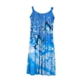 thumbnail image 4 of Pisexur Camisole Sans Manches Col Rond Robe d'Été Confortable Mode Décontractée Sans Manches Col Rond Robe Imprimée Robe Femme en Solde, 4 of 5